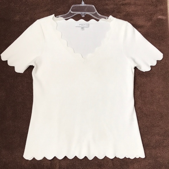 milly scallop top